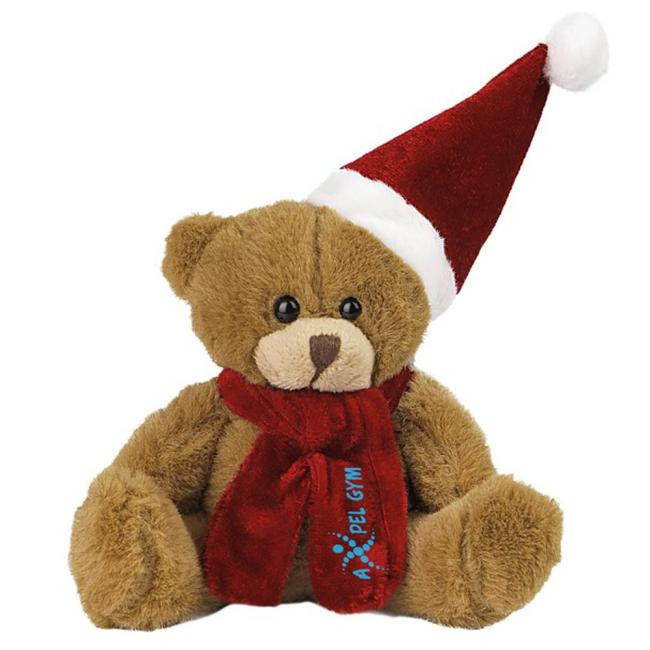Promotional Nathan Brown, plush Christmas teddy bear - GP20114