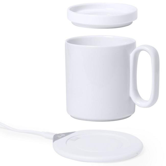 Promotional Cup 350 ml, wireless charger 10W, cup warmer - GP50391