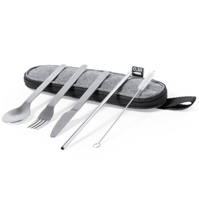 Promotional Cutlery set reusable drinking straw - GP58209