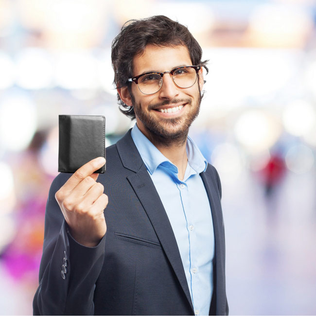 Promotional Card holder with RFID protection - GP59855