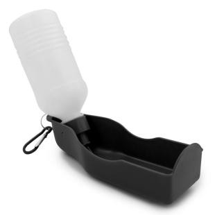 Promotional Travel bottle 250 ml for dog, water bowl with carabiner | Maud - GP50020