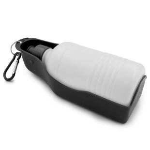 Promotional Travel bottle 250 ml for dog, water bowl with carabiner | Maud - GP50020