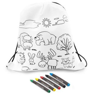 Promotional Drawstring bag for colouring, crayons | Brody - GP50021