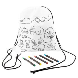 Promotional Drawstring bag for colouring, crayons | Brody - GP50021