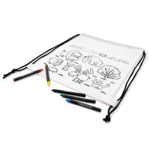 Promotional Drawstring bag for colouring, crayons | Brody - GP50021