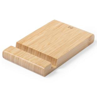 Promotional Bamboo wireless charger 5W, phone/tablet stand - GP50157