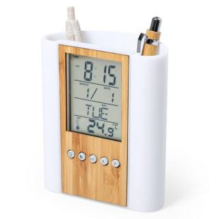 Promotional Pen holder with multifunctional clock - GP50225