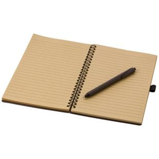 Promotional Coffee fibre A5 notebook with ball pen - GP50236