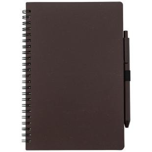 Promotional Coffee fibre A5 notebook with ball pen - GP50236