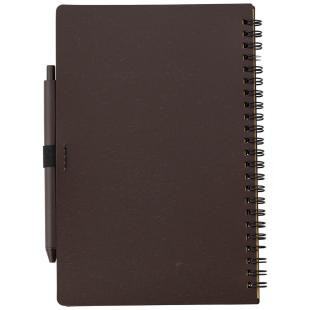 Promotional Coffee fibre A5 notebook with ball pen - GP50236