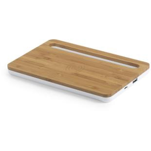 Promotional Bamboo wireless charger 5W, desk organizer - GP50361