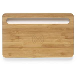Promotional Bamboo wireless charger 5W, desk organizer - GP50361