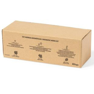 Promotional Wooden pot, coriander, parsley and basil seeds - GP50595
