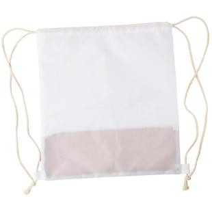 Promotional RPET and cork drawstring bag with cotton drawstrings - GP50960