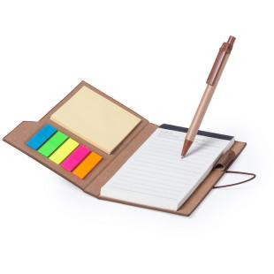 Promotional A5 notebook, sticky notes, ball pen - GP52945