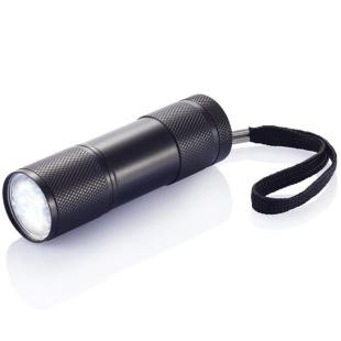 Promotional Aluminium LED torch with strap - GP55771
