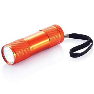 Promotional Aluminium LED torch with strap - GP55771