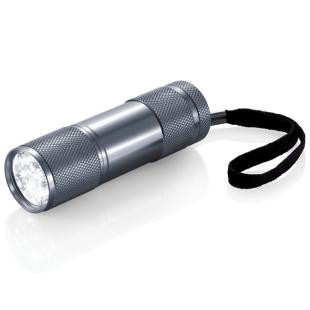 Promotional Aluminium LED torch with strap - GP55771