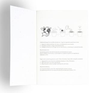 Promotional A5 Notepad with petunia seeds - GP57222
