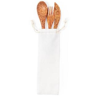 Promotional Coconut cutlery set - GP58205