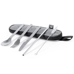 Promotional Cutlery set reusable drinking straw - GP58209