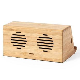 Promotional Bamboo wireless speaker/charger 10W - GP58312