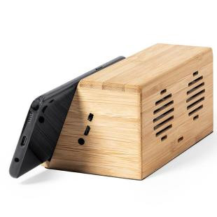 Promotional Bamboo wireless speaker/charger 10W - GP58312