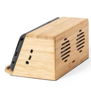 Promotional Bamboo wireless speaker/charger 10W - GP58312