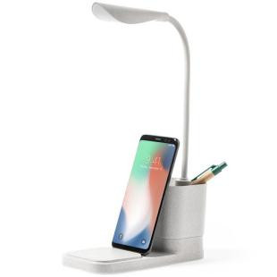 Promotional Wheat straw desk lamp, wireless charger 10W - GP58327