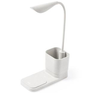 Promotional Wheat straw desk lamp, wireless charger 10W - GP58327