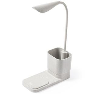 Promotional Wheat straw desk lamp, wireless charger 10W - GP58327