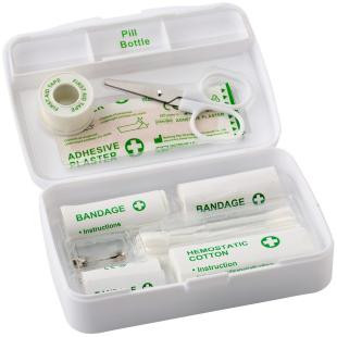 Promotional First aid kit in plastic case