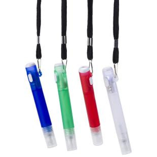 Promotional Lanyard, antibacterial hand spray, torch