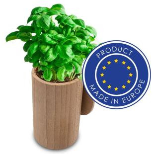 Promotional Wooden flower pot, basil seeds and soil - GP59964
