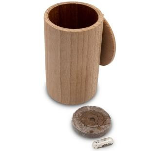 Promotional Wooden flower pot, basil seeds and soil - GP59964